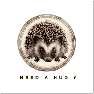 Hedgehog Hug , Hedgehog Lover Posters and Art